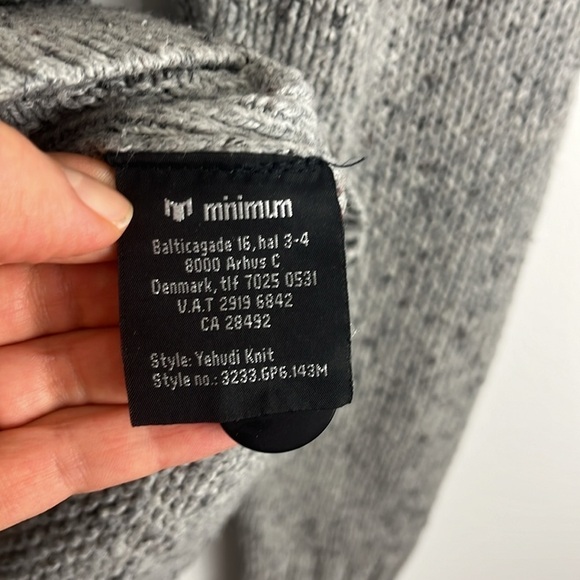 Minimum Grey Button Up Cardigan - Picture 5 of 10